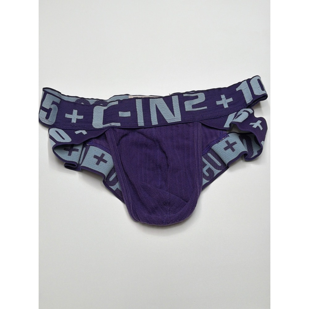 C-IN2 HARD Men's Purple Jockstrap Briefs‎ Athletic Lounge Underwear Small